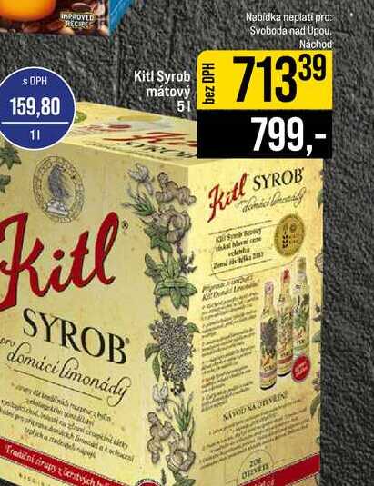 Kitl Syrob mátový 5l
