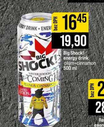 Big Shock! energy drink plum+cinnamon 500 ml