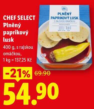 CHEF SELECT Plněný paprikový lusk, 400 g