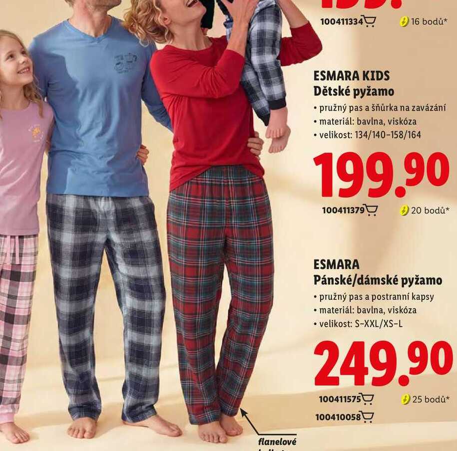 ESMARA Pánské/dámské pyžamo