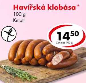 Havířská klobása, 100 g