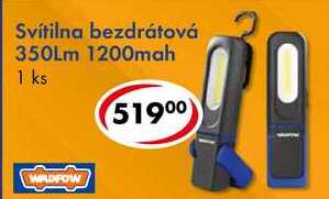 Svítilna bezdrátová 350Lm 1200mah