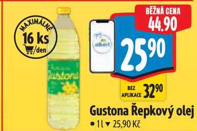 Gustona Řepkový olej, 1 l