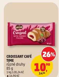 CROISSANT CAFÉ TIME různé druhy, 85 g