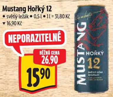 Mustang Hořký 12, 0,5 l v akci
