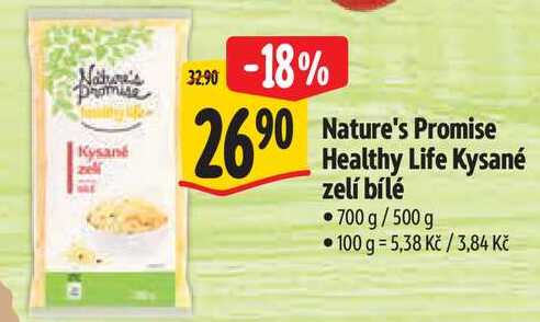 Nature's Promise Healthy Life Kysané zelí bílé, 700 g/500 g