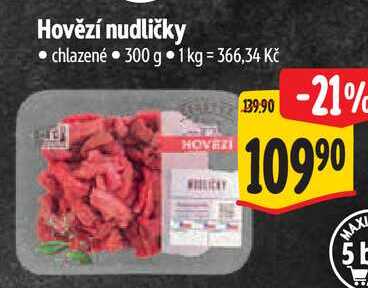 Hovězí nudličky, 300 g
