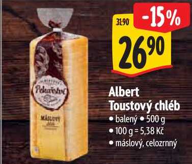 Albert Toustový chléb, 500 g