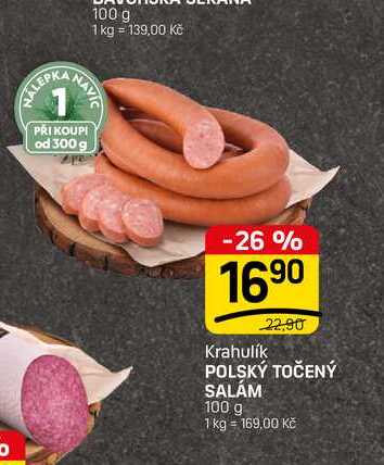 POLSKÝ TOČENÝ SALÁM 100 g