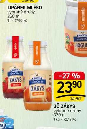 JČ ZÁKYS vybrané druhy 330 g 