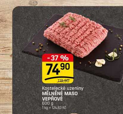 MĚLNĚNÉ MASO VEPŘOVÉ 600 g 