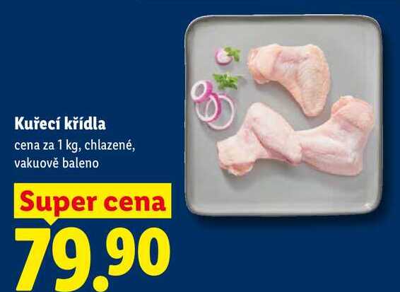 Kuřecí křídla, cena za 1 kg