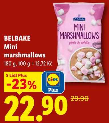 BELBAKE Mini marshmallows, 180 g