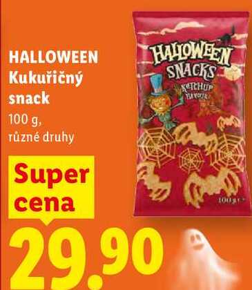 HALLOWEEN Kukuřičný snack, 100 g