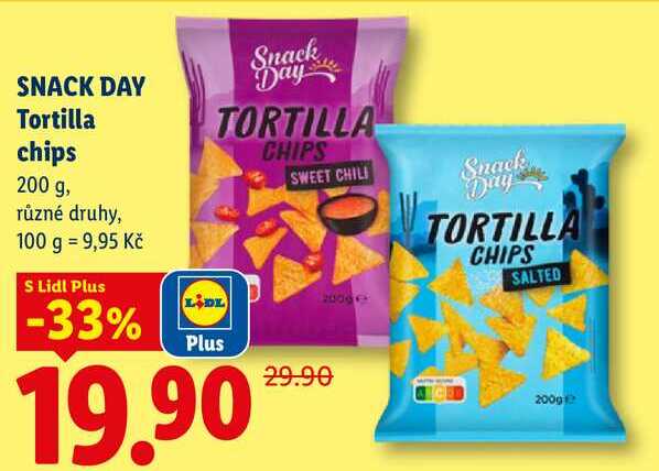SNACK DAY Tortilla chips, 200 g