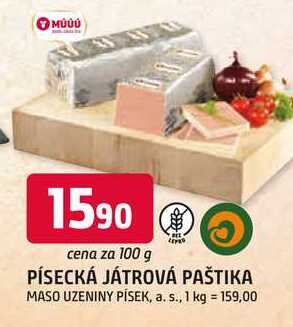 PÍSECKÁ JÁTROVÁ PAŠTIKA 100g