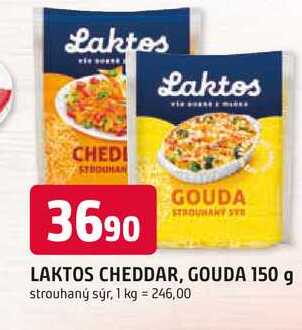 LAKTOS CHEDDAR, GOUDA 150 g strouhaný sýr