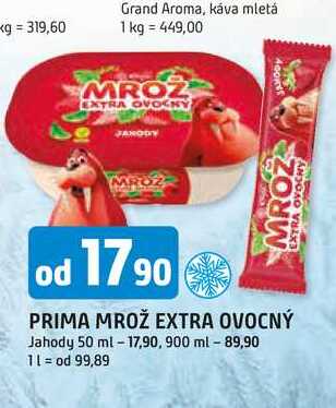 Prima Mrož zmrzlina 50ml, vybrané druhy