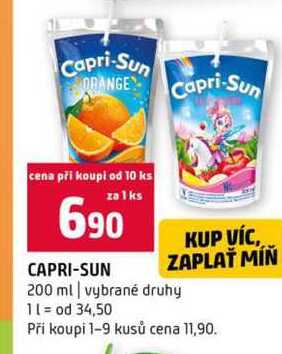 Capri-Sun 200 ml vybrané druhy 