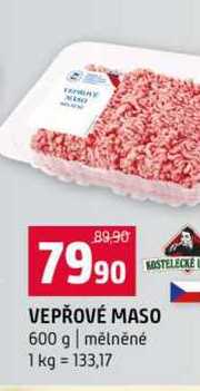 MOSTELECKEL VEPŘOVÉ MASO 600 g mělněné 