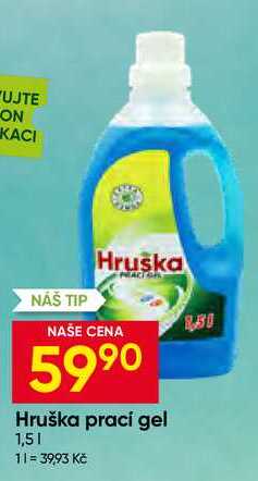 Hruška prací gel 1,5l