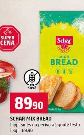 SCHÄR MIX BREAD 1 kg směs na pečivo a kynuté těsto