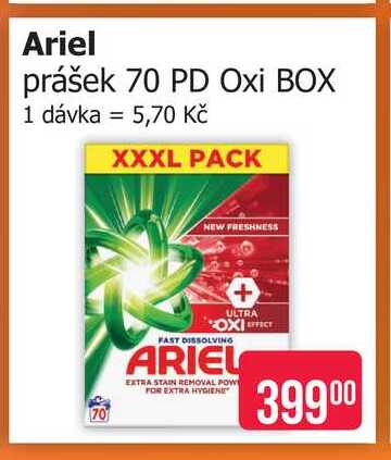 Ariel prášek 70 PD Oxi BOX