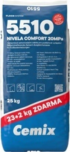 CEMIX 5510 CEMENTOVÁ SAMONIVELAČNÍ STĚRKA S VLÁKNY NIVELA COMFORT 20 MPA 23+2 KG