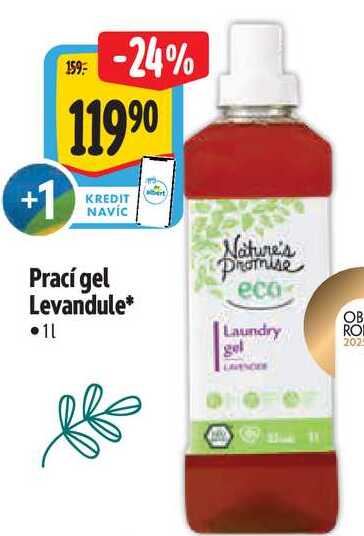 Prací gel Levandule, 1 l