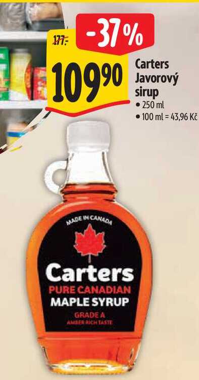Carters Javorový sirup, 250 ml  