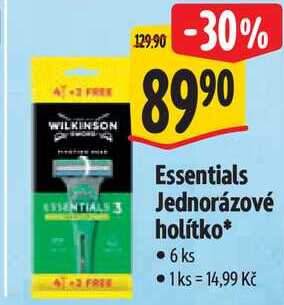 Essentials Jednorázové holítko, 6 ks