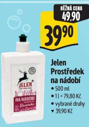 Jelen Prostředek na nádobí, 500 ml