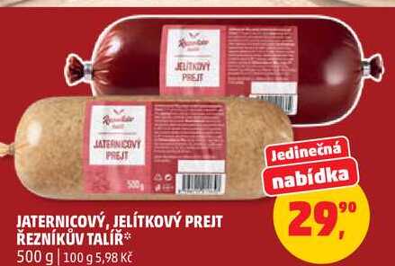 JATERNICOVÝ, JELÍTKOVÝ PREJT ŘEZNÍKŮV TALÍŘ, 500 g