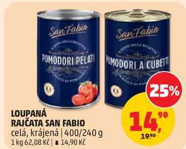 LOUPANÁ RAJČATA SAN FABIO celá, 400 g