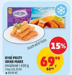 RYBÍ PRSTY GRAN MARE mražené, 450 g