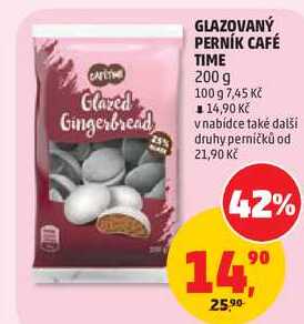 GLAZOVANÝ PERNÍK CAFÉ TIME, 200 g