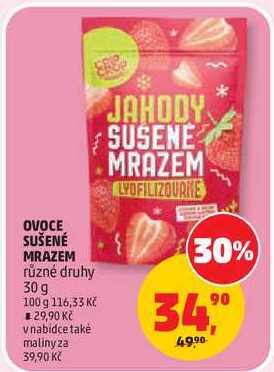 OVOCE SUŠENÉ MRAZEM různé druhy, 30 g 