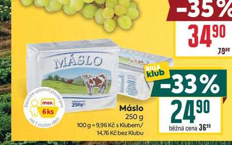 Máslo 250 g