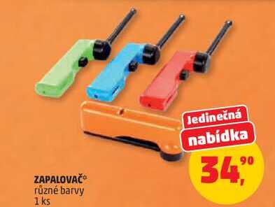 ZAPALOVAČ různé barvy, 1 ks