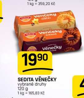 SEDITA VĚNEČKY vybrané druhy 120 g