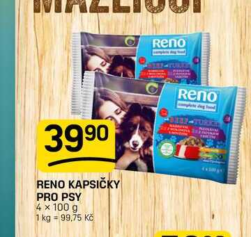 RENO KAPSIČKY PRO PSY 4 x 100 g