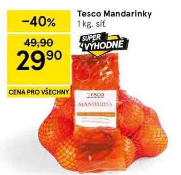 Tesco Mandarinky, 1 kg 
