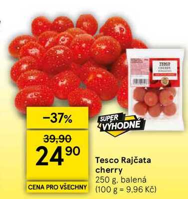 Tesco Rajčata cherry, 250 g, balená