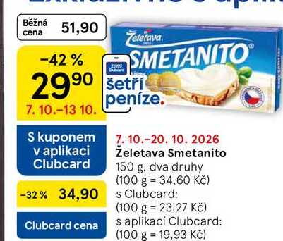 Želetava Smetanito, 150 g