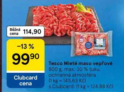 Tesco Mleté maso vepřové, 800 g