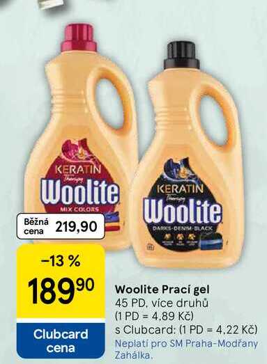 Woolite Prací gel, 45 PD, více druhů