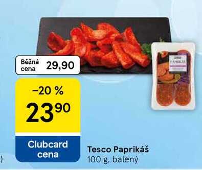 Tesco Paprikáš, 100 g, balený