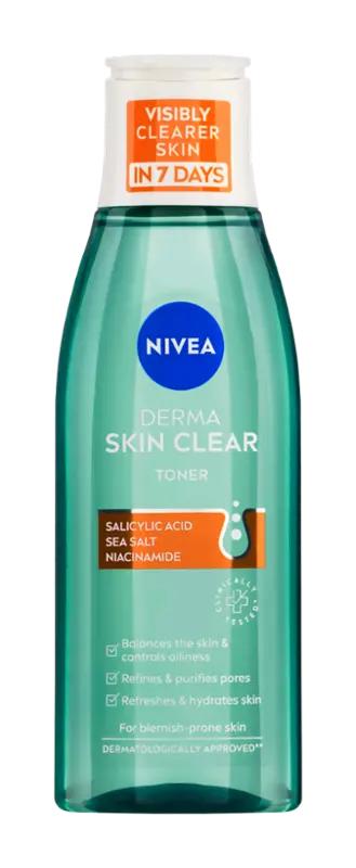 NIVEA Čisticí pleťová voda Derma Skin Clear, 200 ml