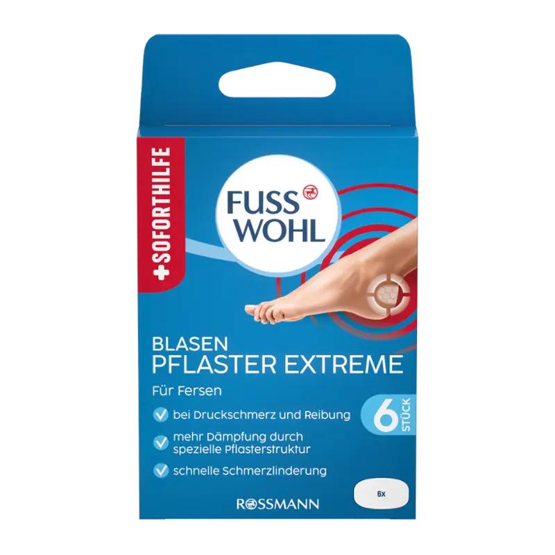 Fusswohl Náplasti na puchýře Extreme, 6 ks