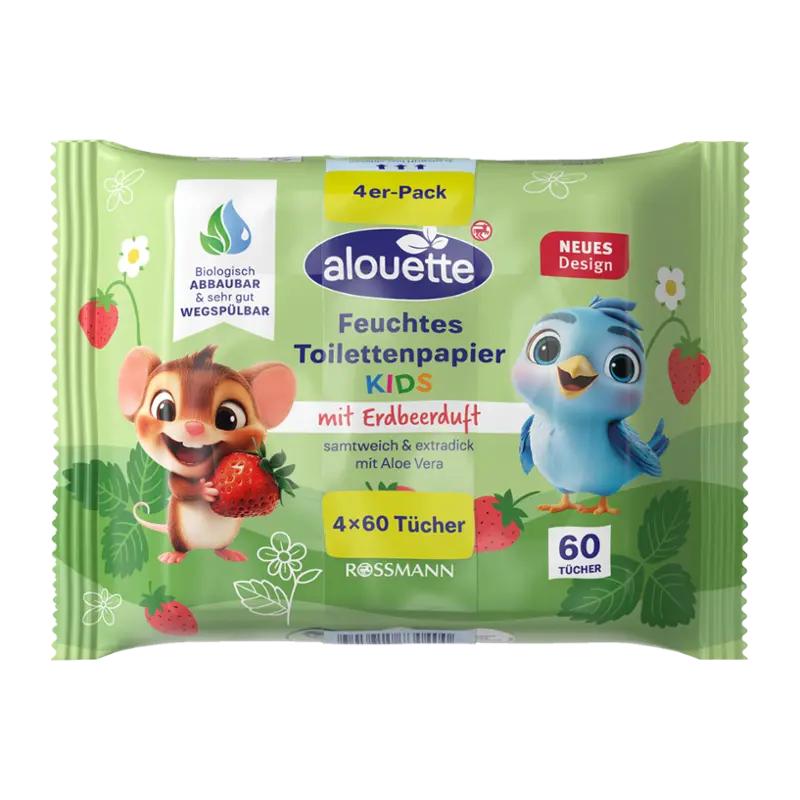 alouette Dětský vlhčený toaletní papír multipack, různé druhy, 240 ks